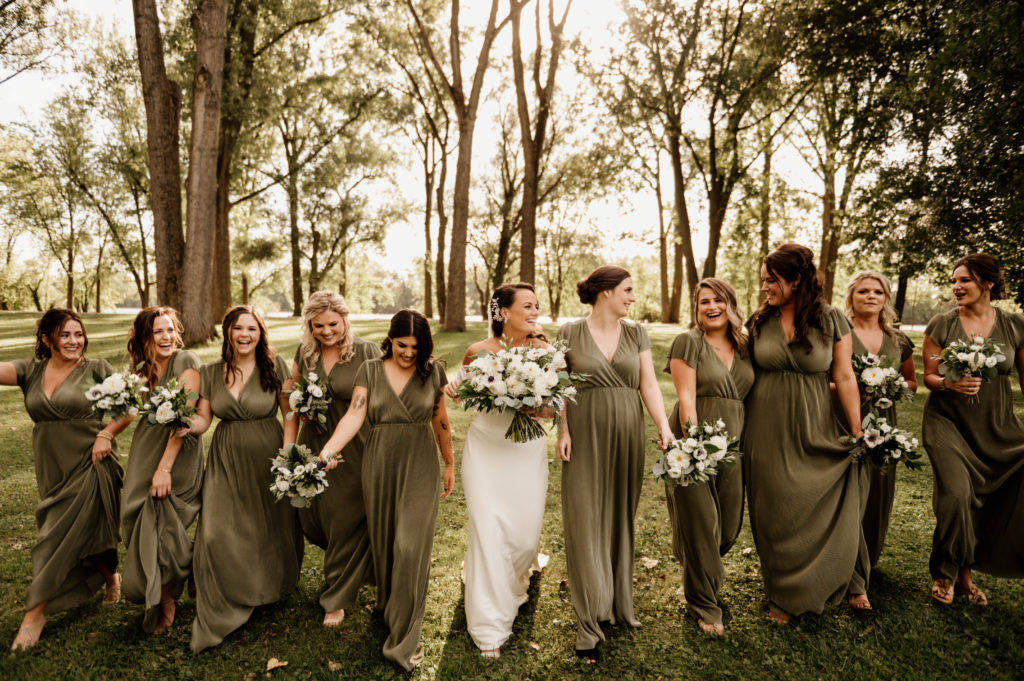 Bridesmaids at Riverside Park Grand Rapids