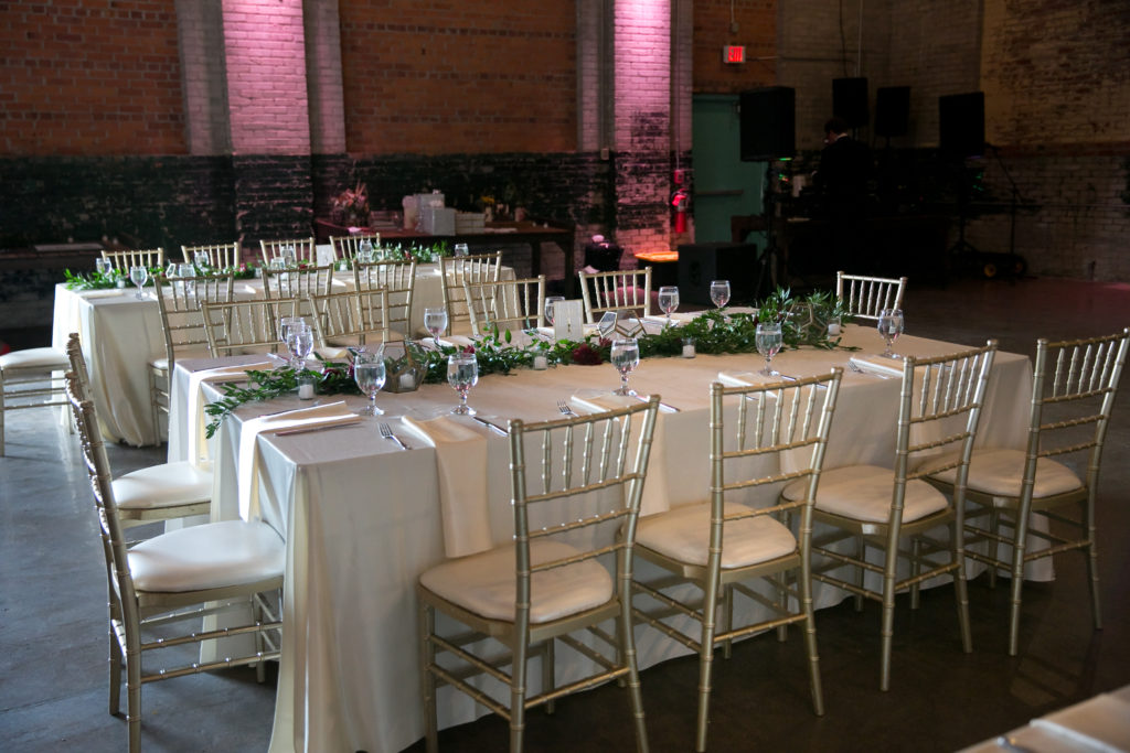 The Eastern wedding guest tables