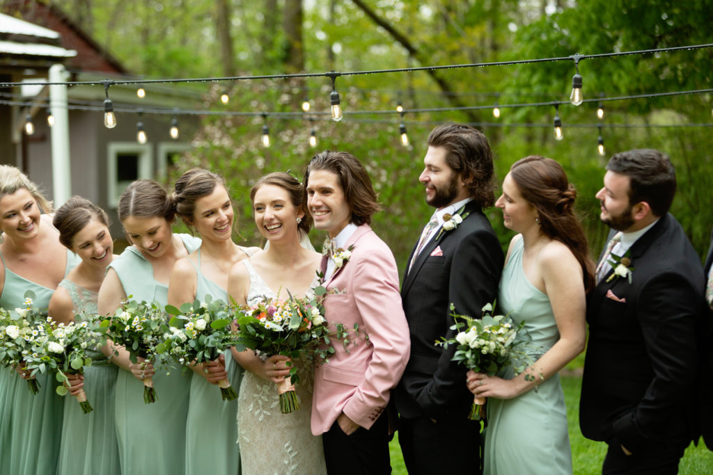 bridal party at millcreek wilde