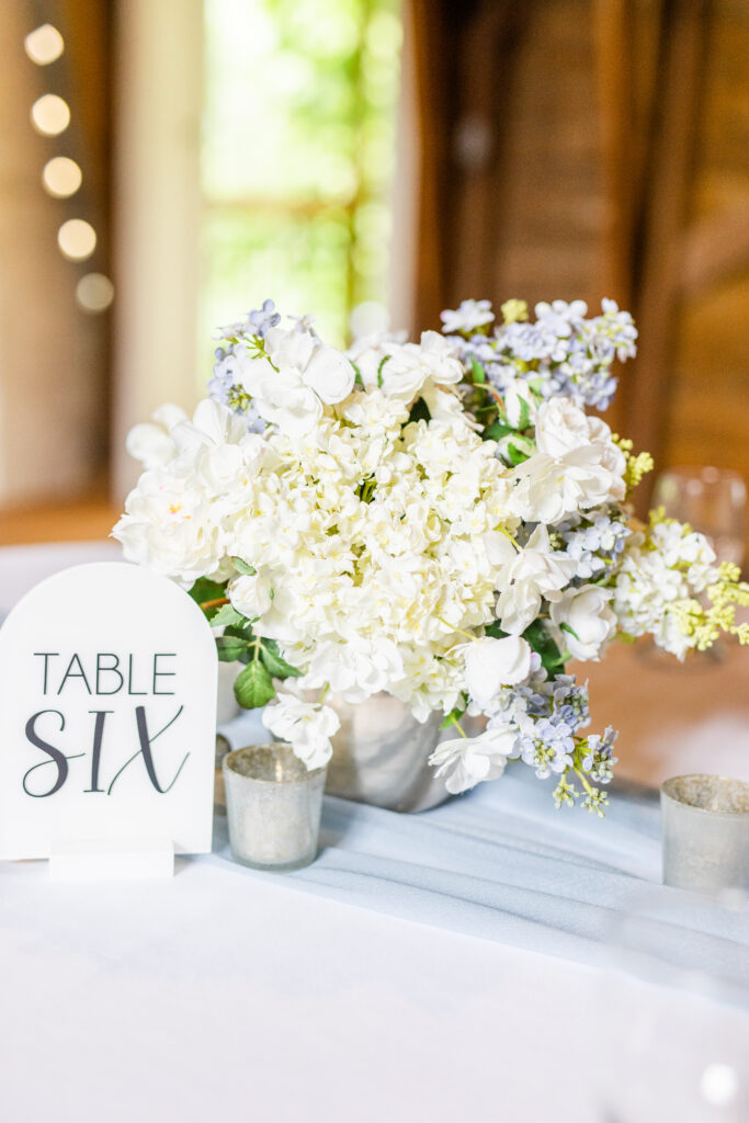 Table Number Floral Inspo