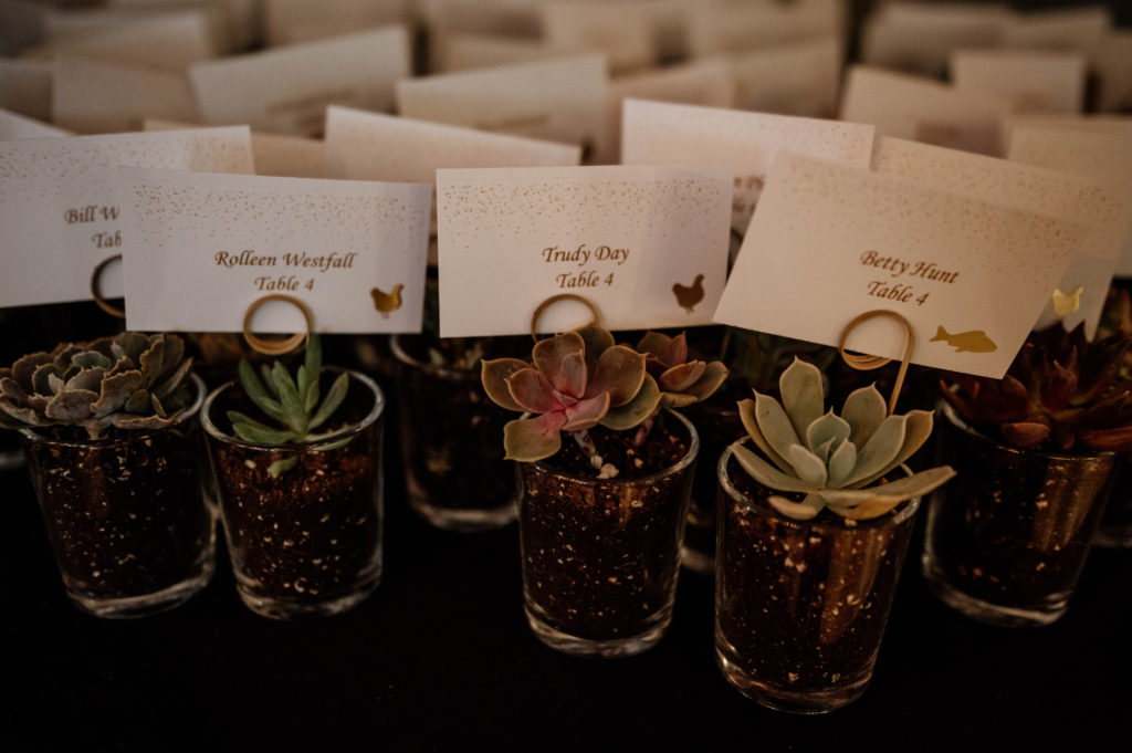 Place cards at Gallery Divani Wedding