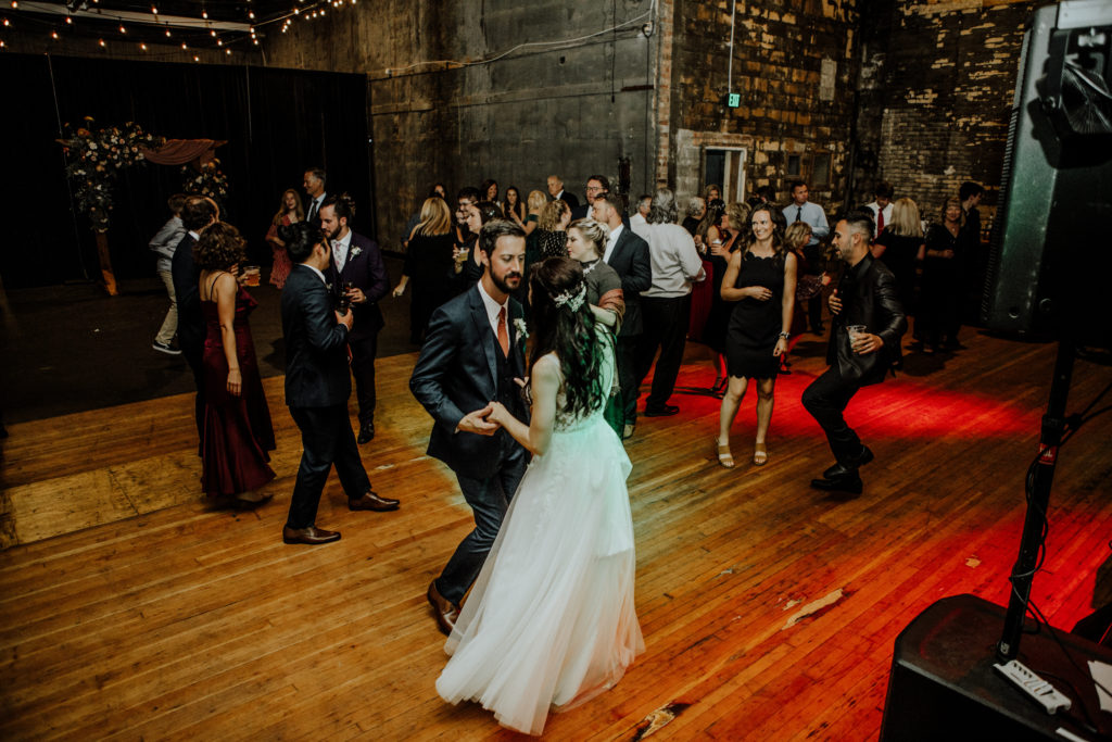 dance floor at The Jam Handy Wedding