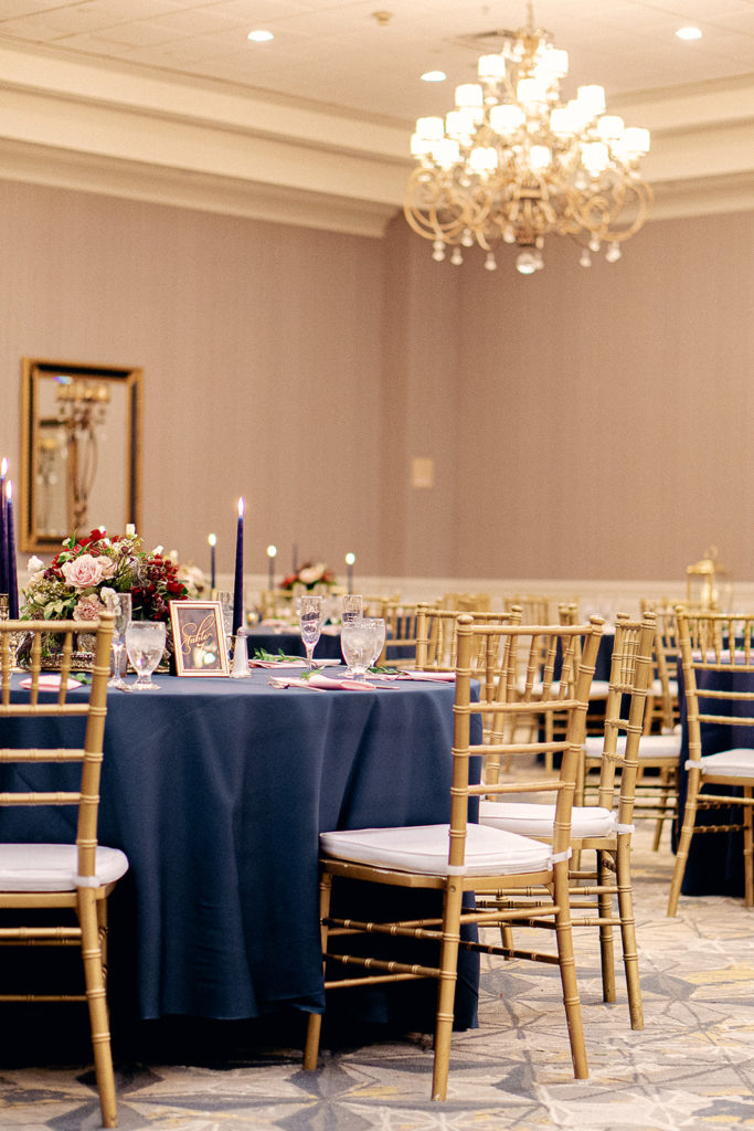 The Kensington Hotel wedding reception space