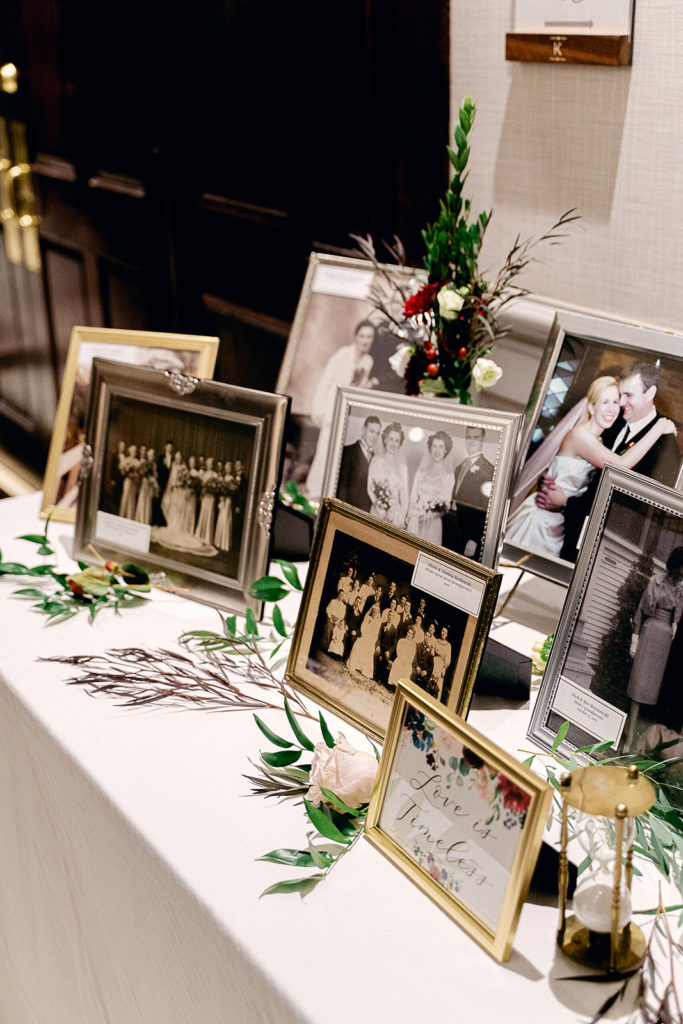 The Kensington Hotel wedding memory table