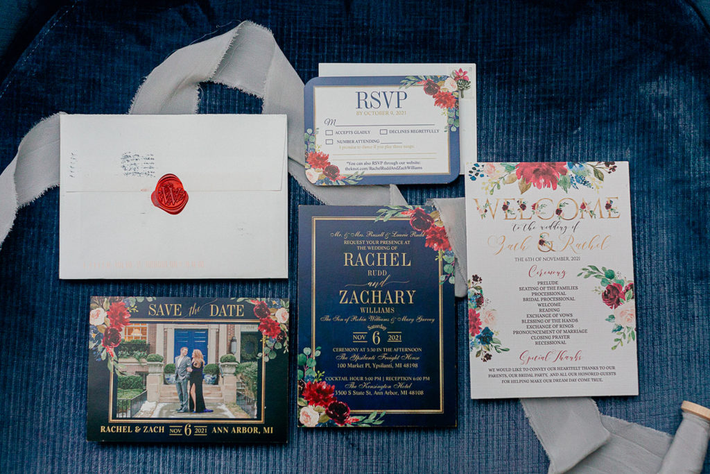 The Kensington Hotel wedding invitation suite