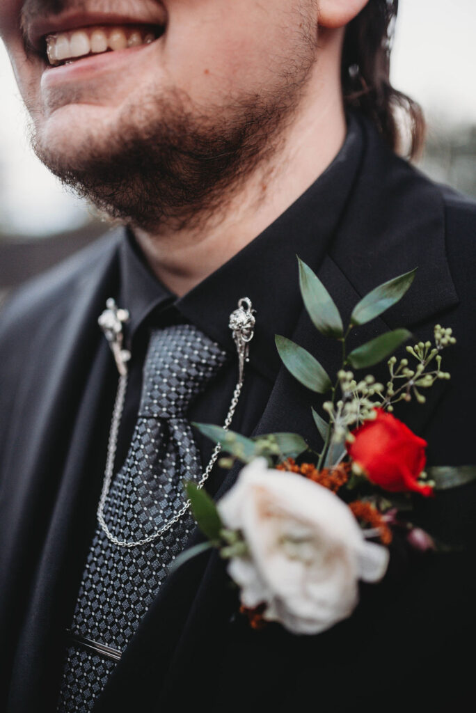 groom outfit detail shot