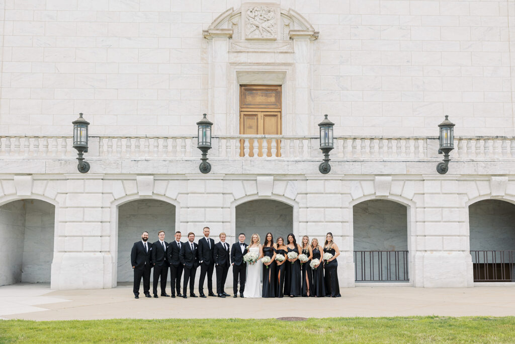 Wedding party Detroit michigan wedding 