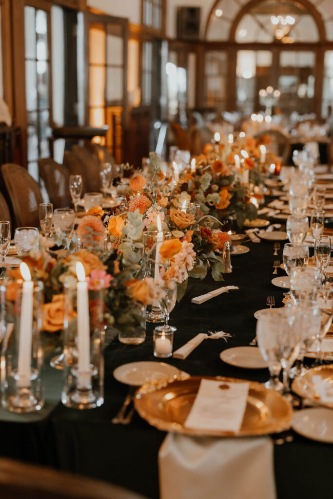 Long Wedding Table Decor Inpso