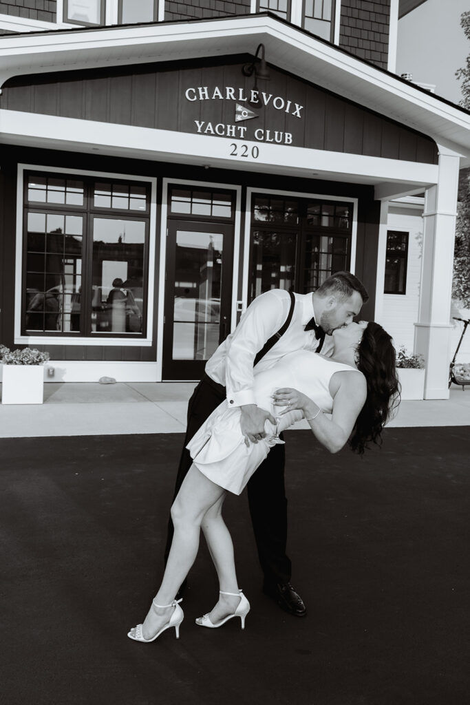 The Charlevoix Yacht Club Wedding Grand Rapids Michigan