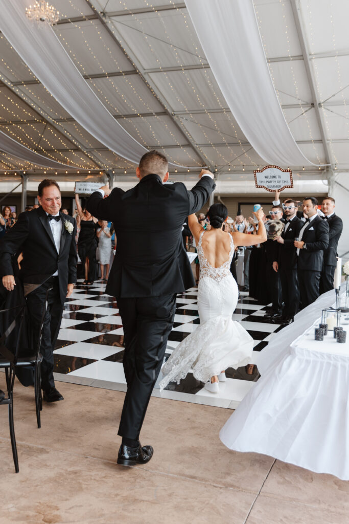 Wedding party entrances