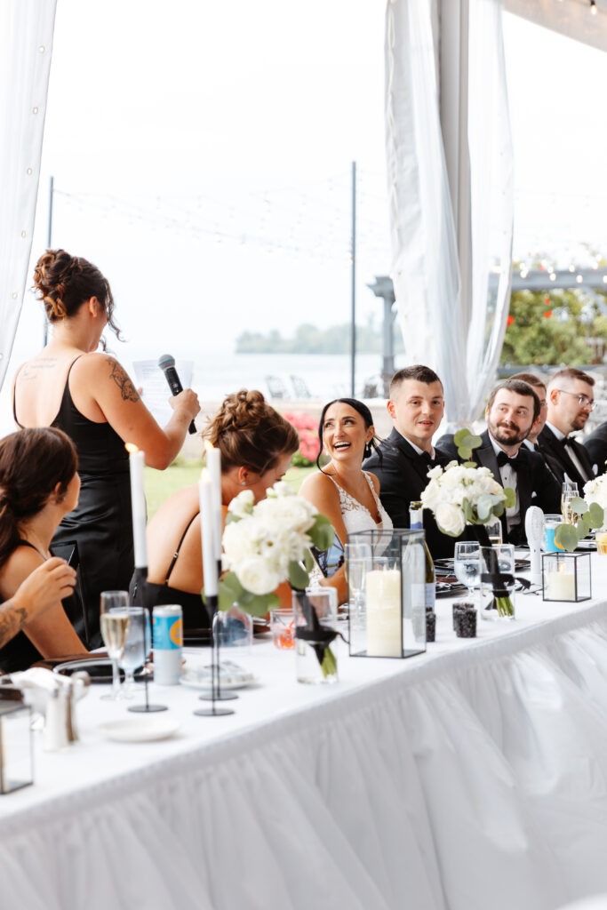 Wedding party speeches