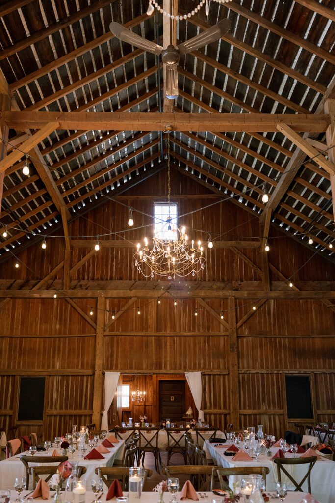 Hidden vineyard wedding barn